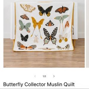 Spearmint butterfly collector Muslin quilt